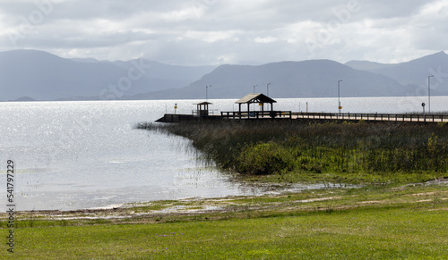 Wallpaper Mural Photograph recorded at the Nautical Park - Lagoa dos Quadros. 
On the sign is written: Attention! No bathing in this place. (Risk of accidents) Torontodigital.ca