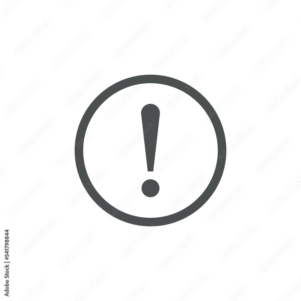 Exclamation Sign Icon Vector Logo Template Exclamation Sign Icon Vector Logo Template