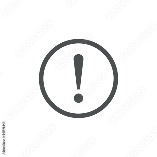 Exclamation Sign Icon Vector Logo Template