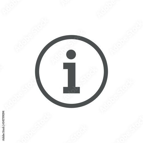 Information Icon Vector Logo Template