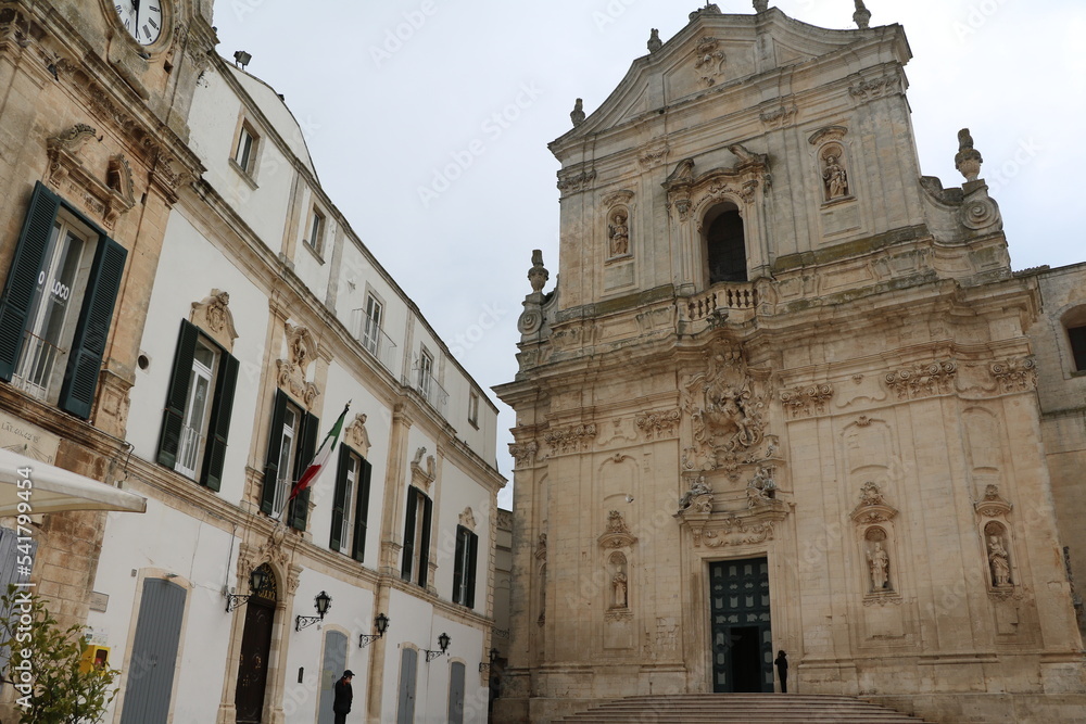 San Martino Cathedral at Piazza Plebiscito in Martina Franca , Puglia Italy