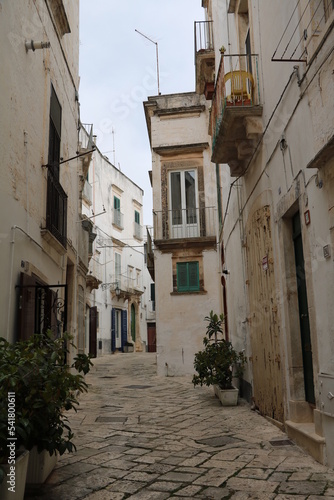 Narrow alley in Martina Franca   Puglia Italy