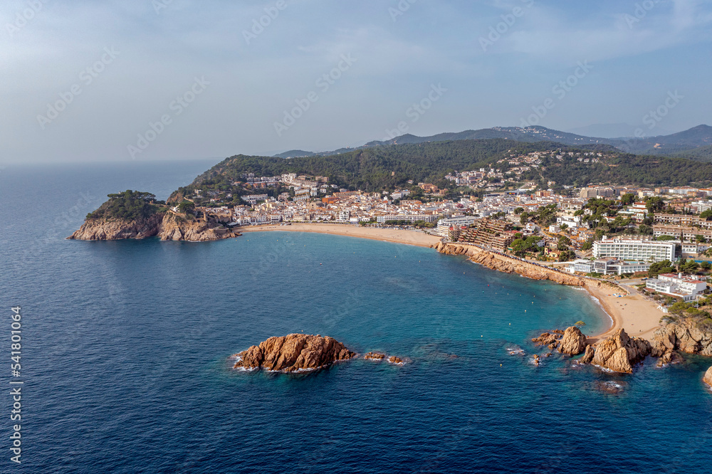 Fototapeta premium Vila Vella in town Tossa de Mar, Costa Brava, Catalonia, Spain
