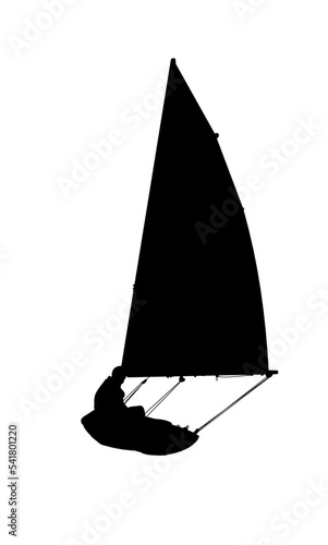 silhouette of a sailboat, silhouette of a yacht