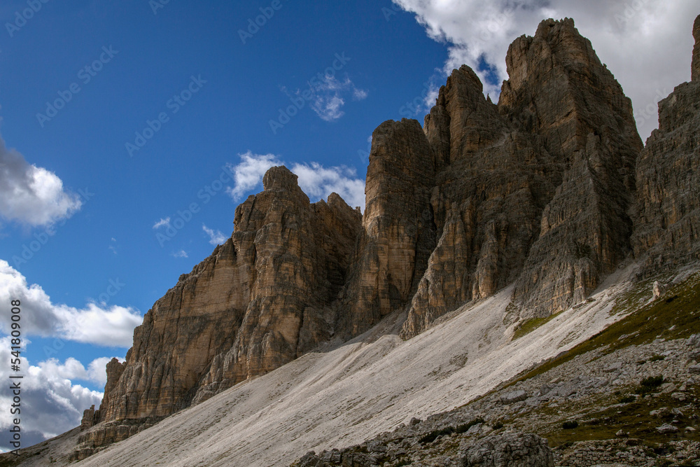 Dolomites.Tre Cime di Lavaredo
Mountain range in the Eastern Alps. The massif is located in the northeastern part of Italy.The Dolomites are a popular area for tourism and winter sports.