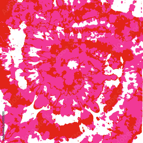 Tie Dye Flower Vector. Hypnotic Twist. Pink Ink Textile. Bohemian Dip Dyed Ornament. Rose Quartz Wallpaper. Watercolor Brush Effect. Orange Psychedelic Swirl. English Rose Space Fabric.