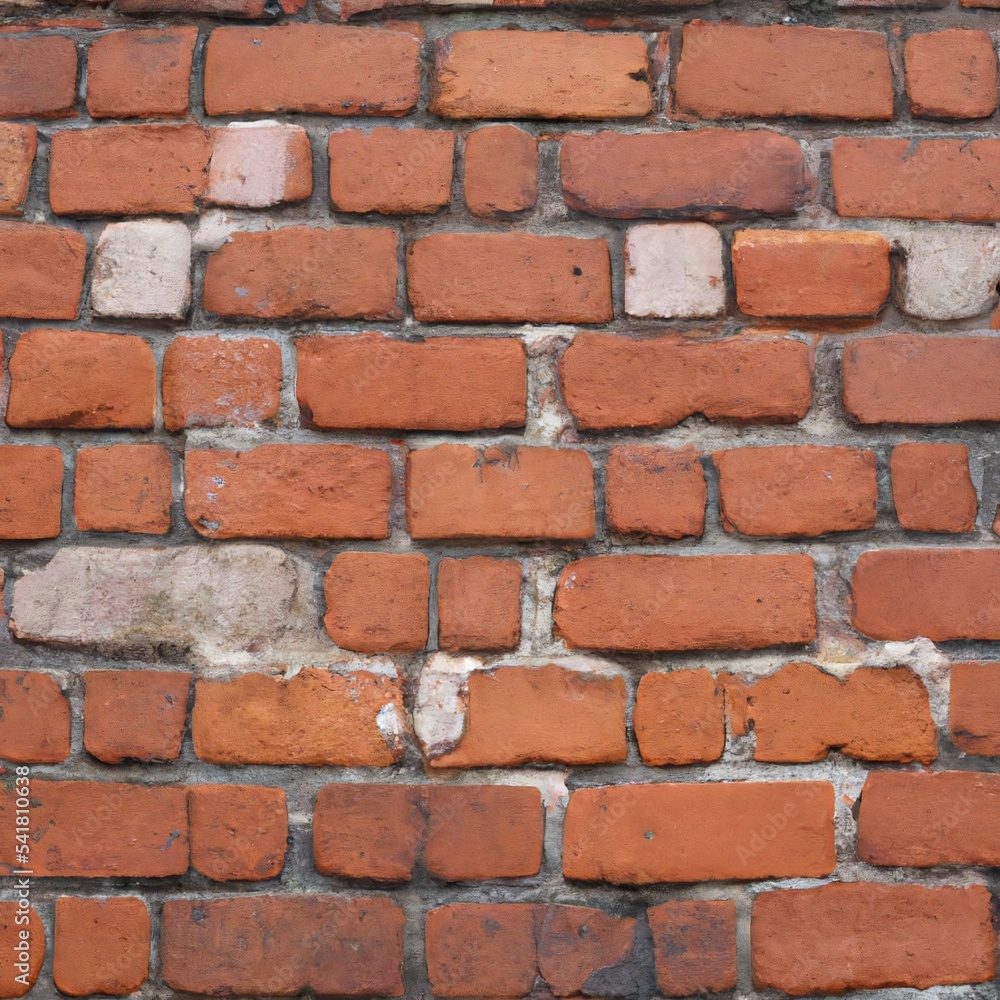 Old rough bare brick wall texture with red bricks Old rough bare brick wall texture with red bricks