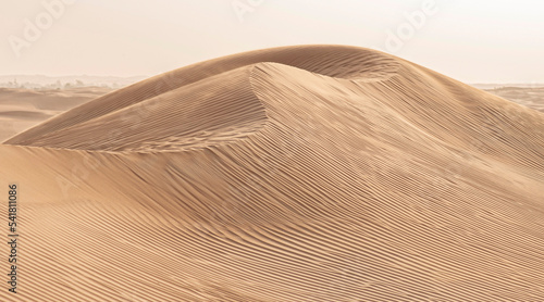 Fototapeta Naklejka Na Ścianę i Meble -  A sand dunes at the desert of Dubai