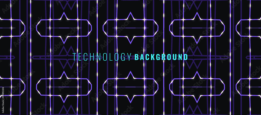 Dark technology and high tech abstract background