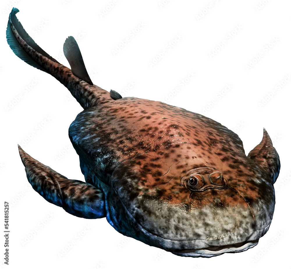 Obraz premium Bothriolepis from the Devonian era 3D illustration 