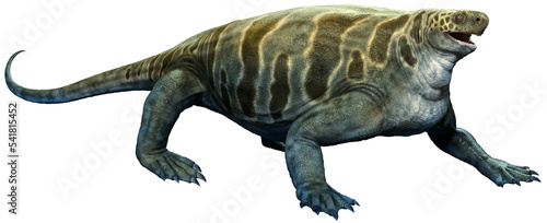 Cotylorhynchus from the Permian era 3D illustration 