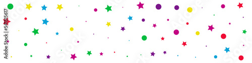 Rainbow Round Christmas Vector White Panoramic