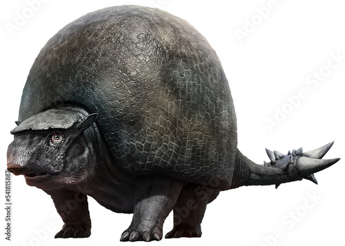 Doedicurus from the Holocene era 3D illustration	 photo