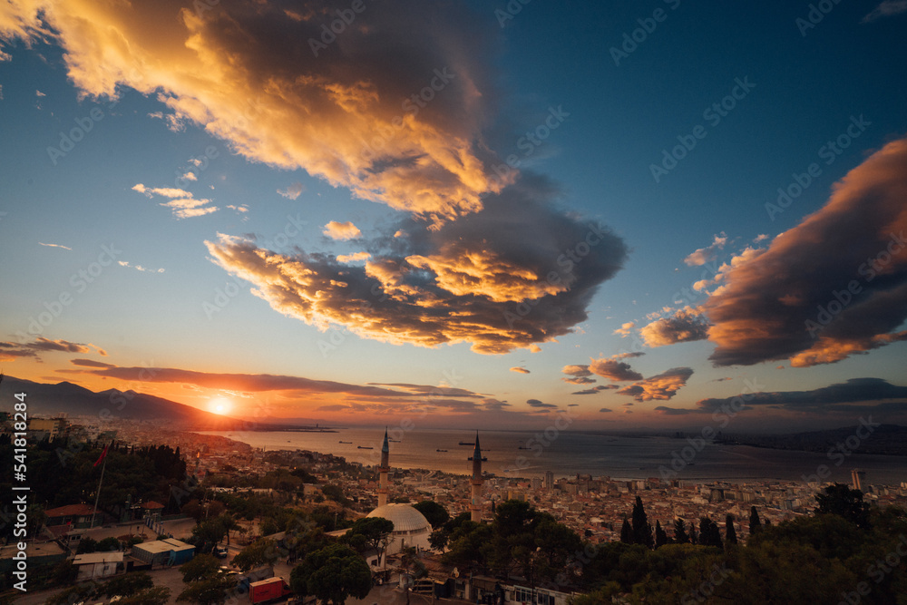 Sunset Over Izmir Turkiye