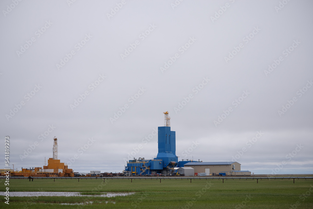 The Parker 272 drilling rig on location of the Hydrate 01 Stratigraphic