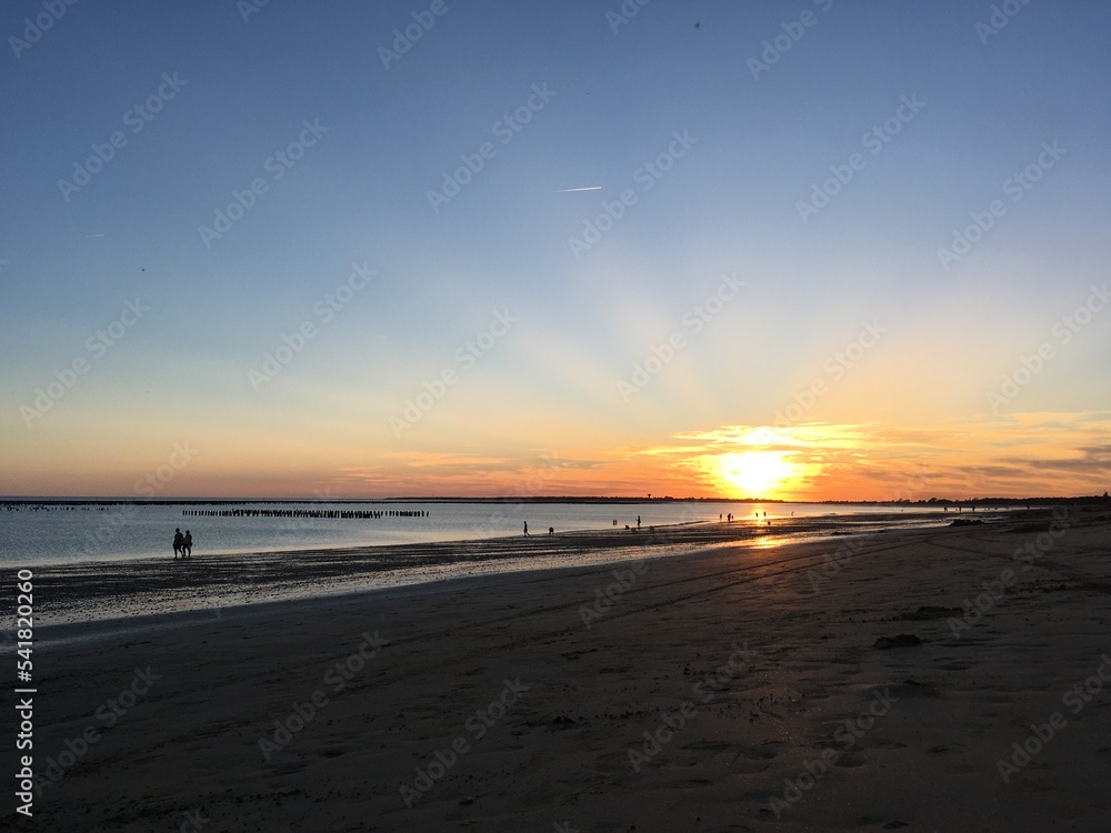 sunset on the beach sunset on the beach