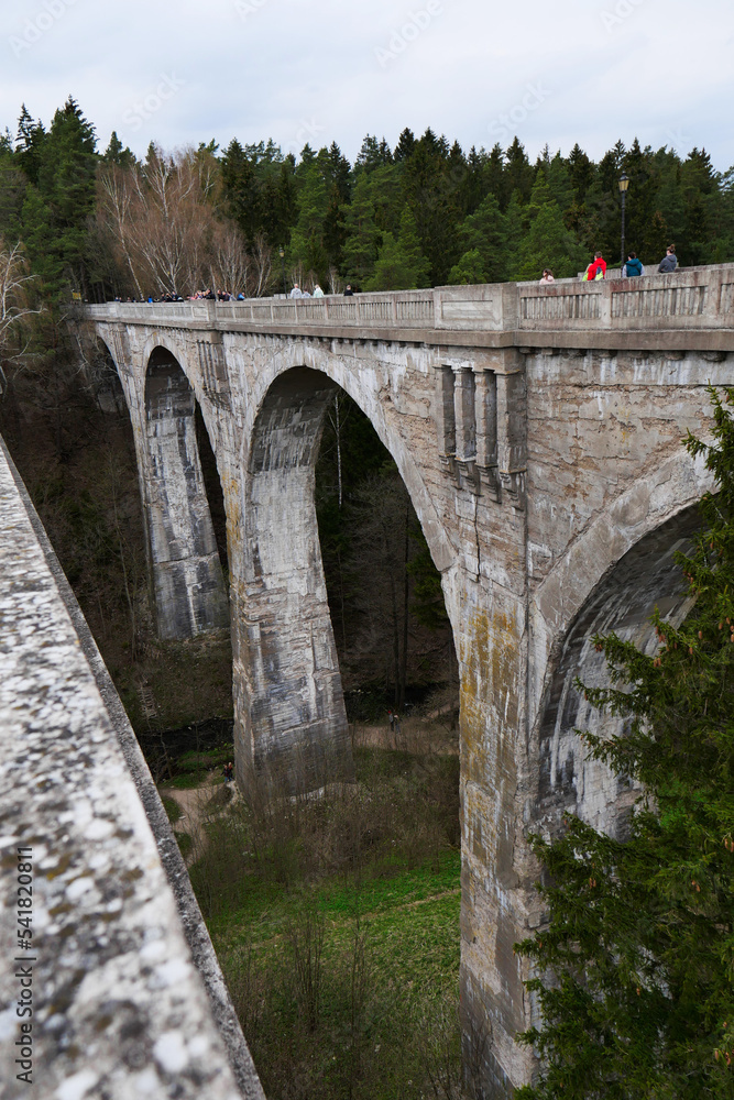 Fototapeta premium Historical railway viaducts in Stanczyki