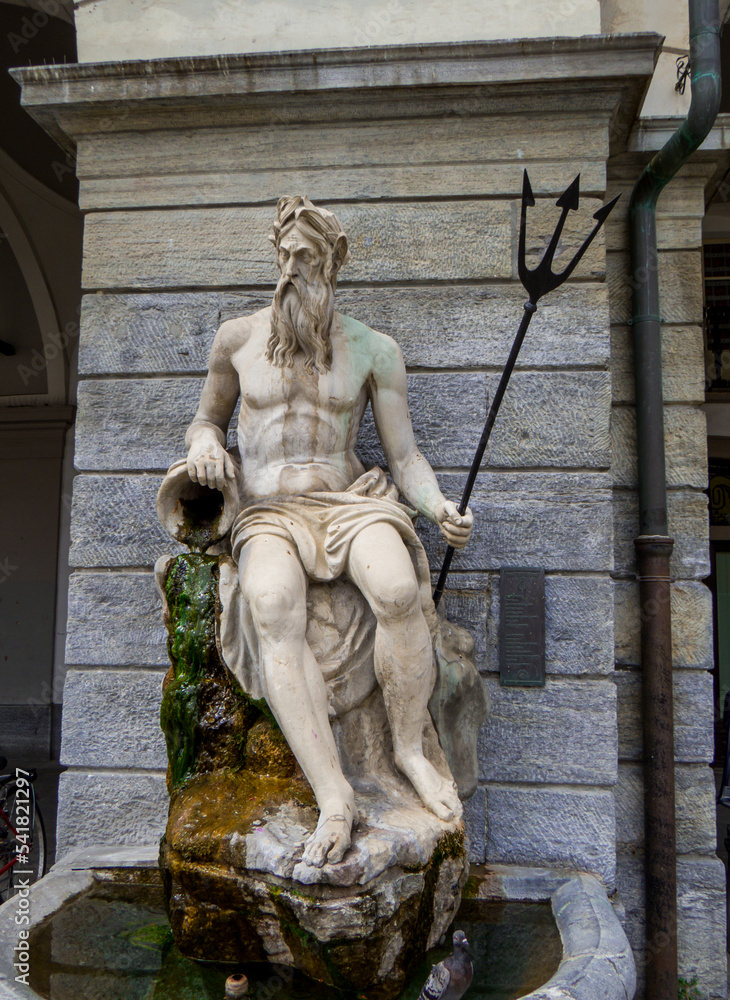 Statue of Neptune, Aosta, Italy