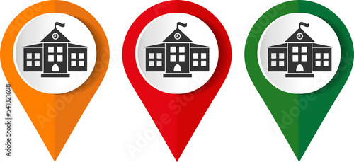 Map pin for school location.