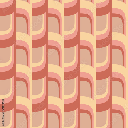 Abstract attractive ornament for decorating any surfaces or things. Seamless pattern.