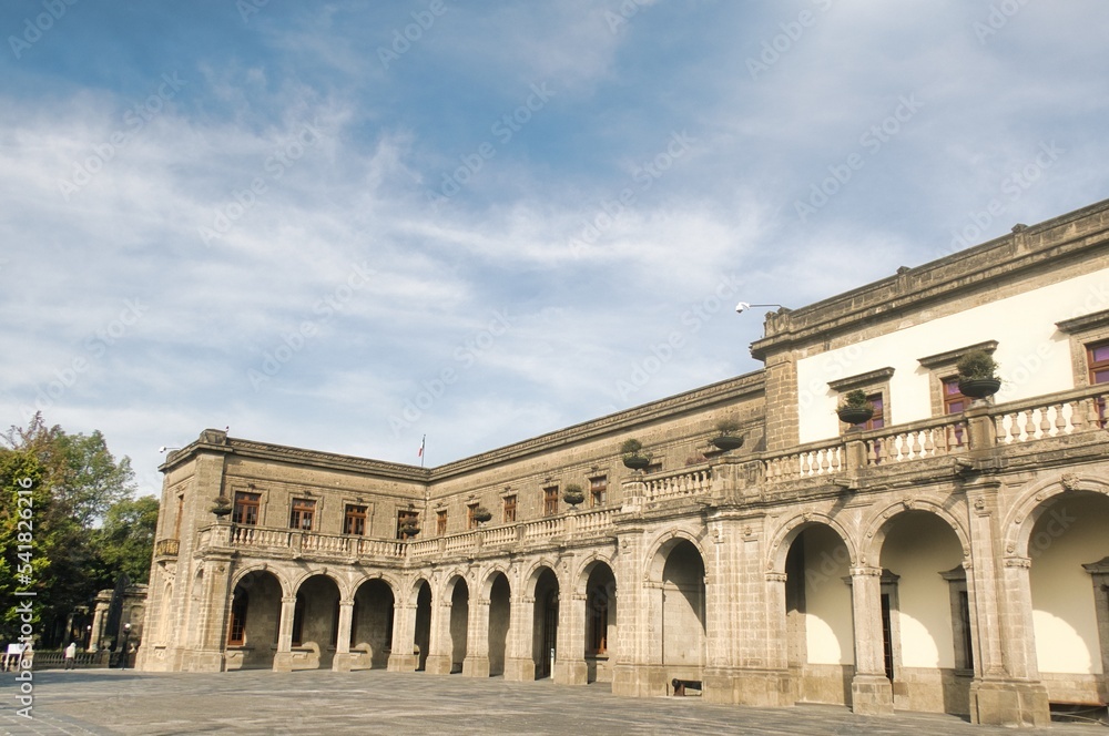 Historical Chapultepec Castle in mexico city