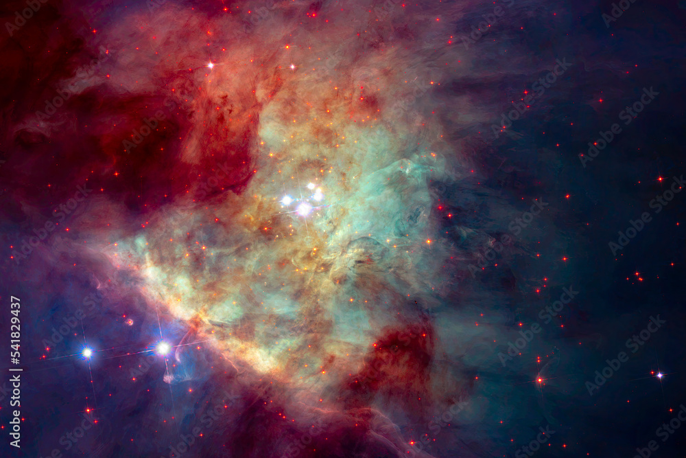 Orion Nebula. Digital Enhancement. Elements by NASA