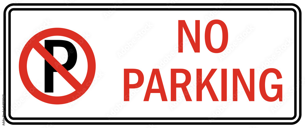 no-parking-sign-and-label-stock-illustration-adobe-stock