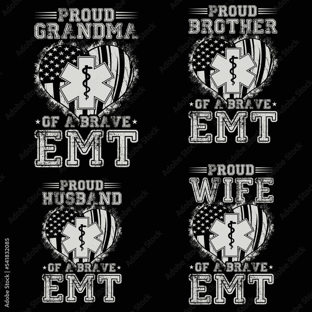 proud dad of a brave , EMT bundle t-shirt design proud dad of a brave , EMT bundle t-shirt design