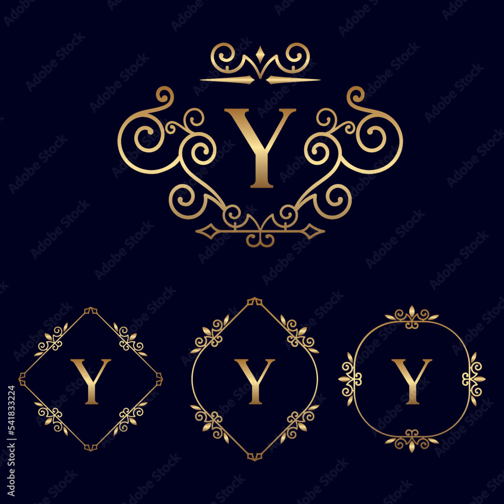 GOLD ROYAL BEAUTY LOGO Z Stock Vector | Adobe Stock