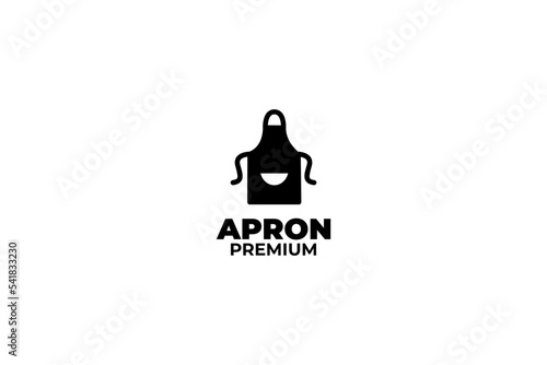 Flat apron logo design vector illustration idea