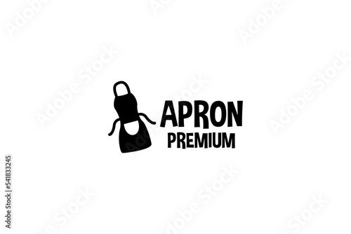 Flat apron logo design vector illustration idea