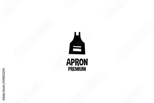 Flat apron logo design vector illustration idea