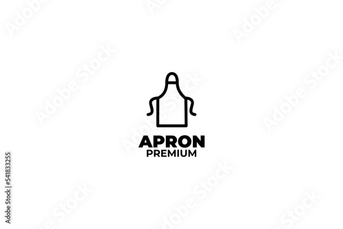 Flat apron logo design vector illustration idea