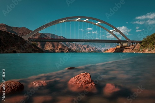 Bridge on the Jinsha River in Lijiang, Yunnan, China