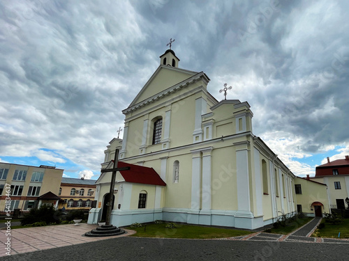 Catholic church of St. Michael the Archangel in the Novogrudok, Belarus. photo