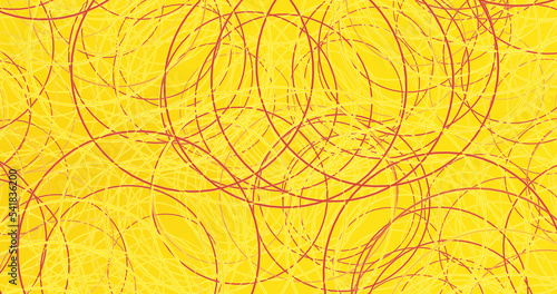 Render with red and yellow lots of circles