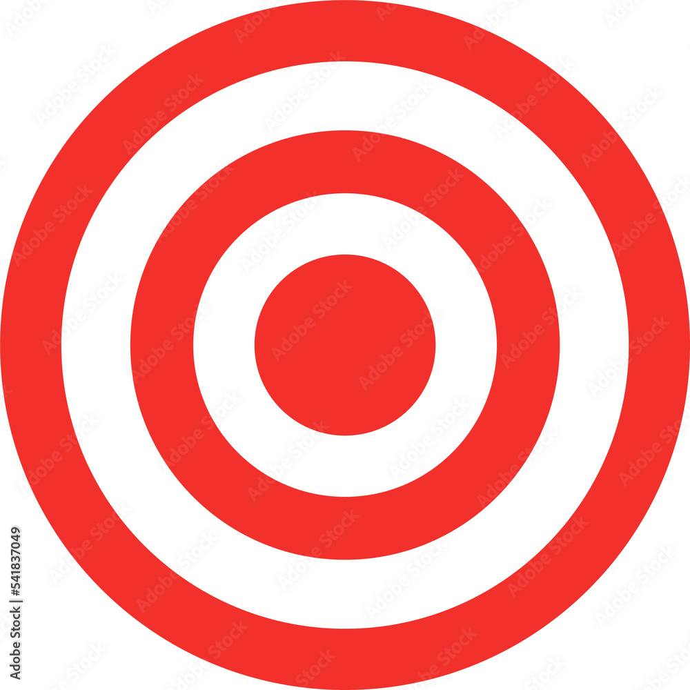 Archery target in red and white. Archery aim symbol. Dart circle. Success symbol. Archery target in png Archery target in red and white. Archery aim symbol. Dart circle. Success symbol. Archery target in png