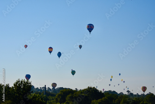 hot air balloon in the sky