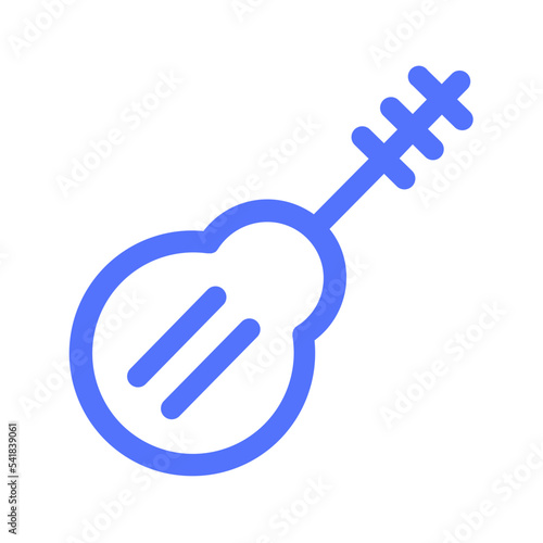instument play song line icon