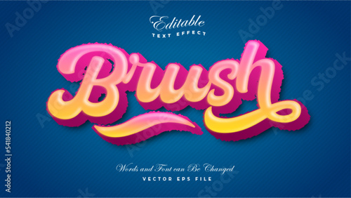 Mural Brush 3D Bold Text Effect
