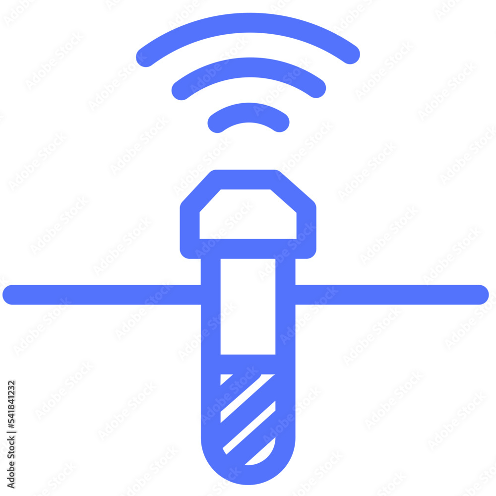 probe wireless sensor line icon probe wireless sensor line icon