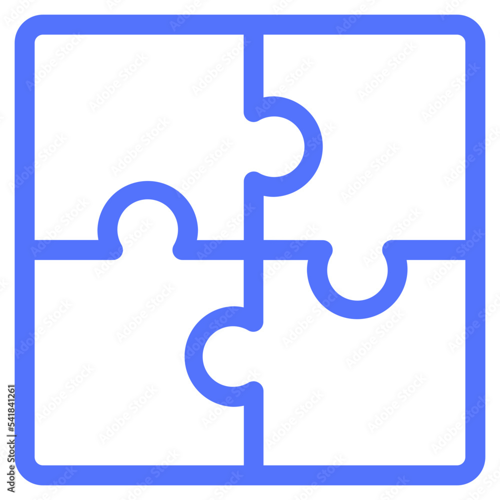 puzzle game strategy line icon puzzle game strategy line icon