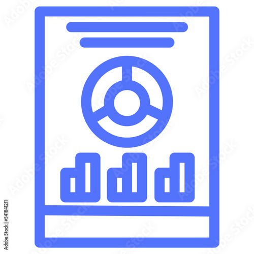 diagram analytics bi line icon