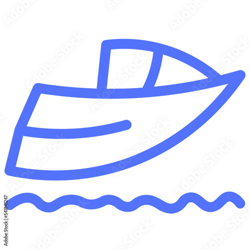 jet ski jetski surf surfing line icon