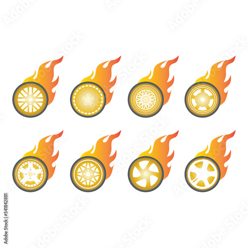 burnout icon set