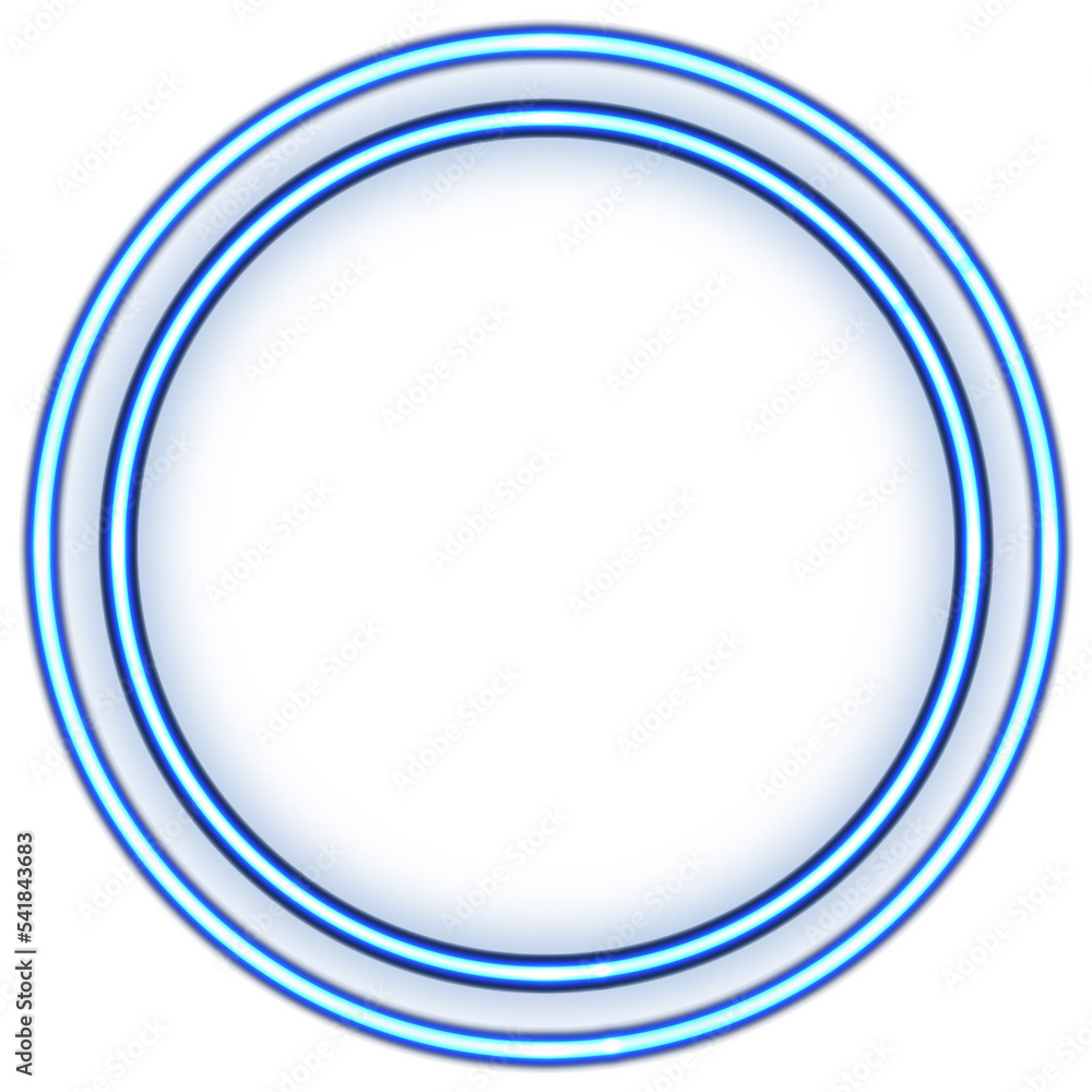 Title: Circle neon. Modern neon blue glowing circle banner. Abstract neon circle with glowing lines. Title: Circle neon. Modern neon blue glowing circle banner. Abstract neon circle with glowing lines.