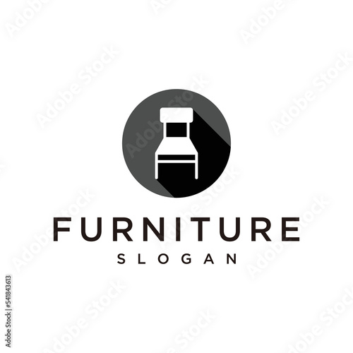 Vector graphic of furniture logo design template