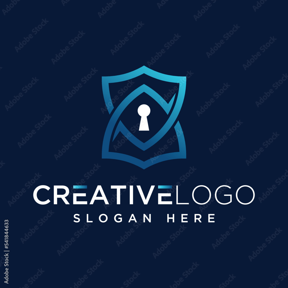 Vector graphic of shield logo design template Vector graphic of shield logo design template