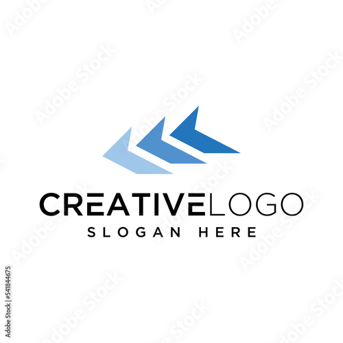 Vector graphic of abstract logo design template
