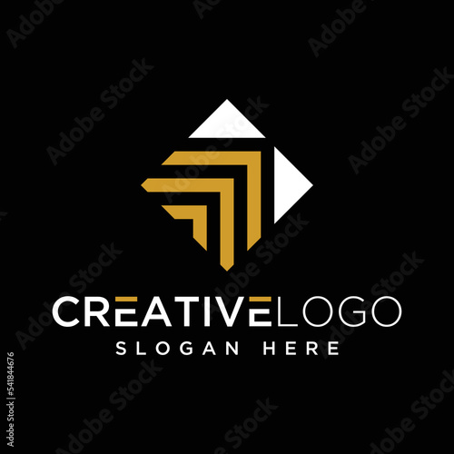 Vector graphic of abstract logo design template